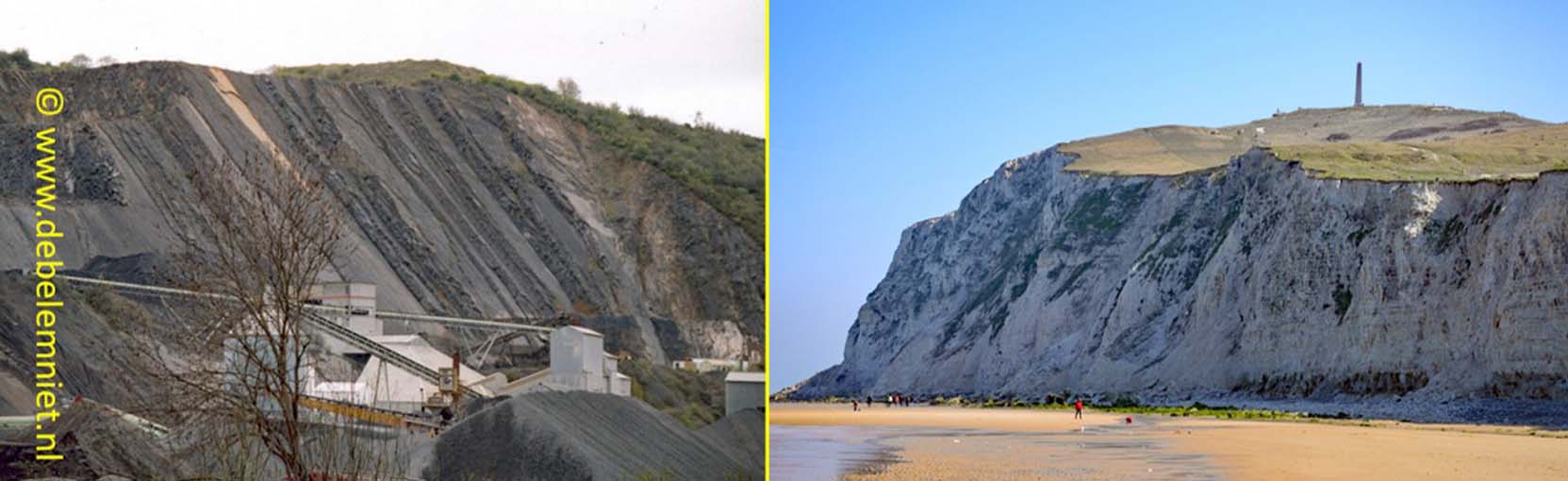 kalksteen Cap Blanc Nez en Givet - Frankrijk