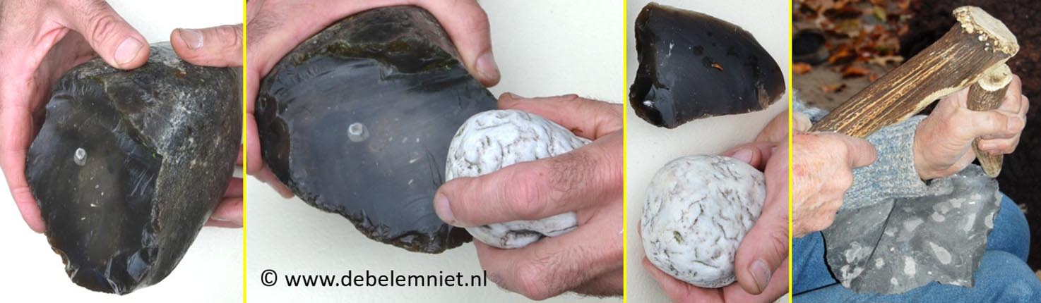 die Bearbeitung von Feuerstein