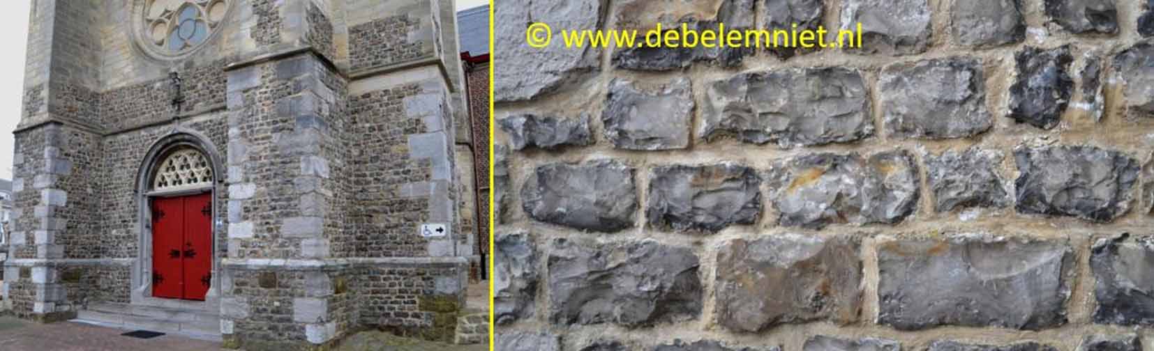 vuursteen silex Sint Aldegondiskerk Alken