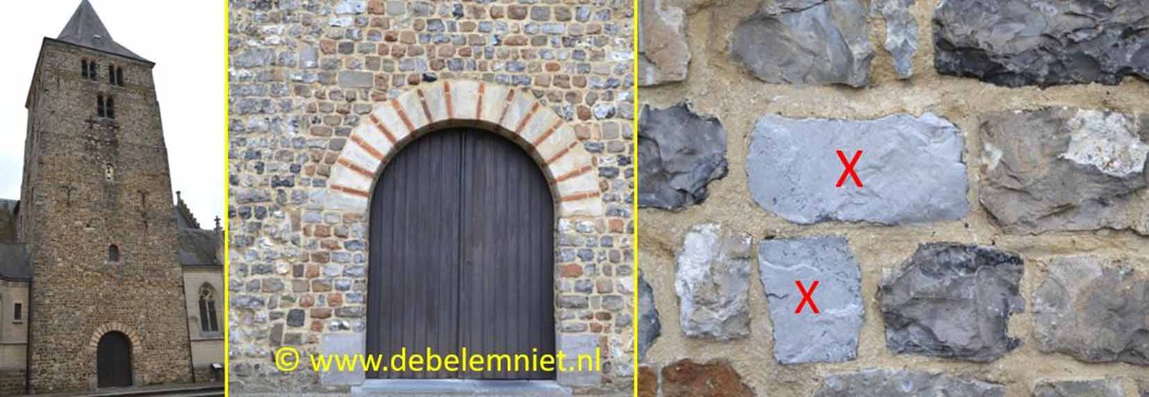 vuursteen silex Sint Jan de Doperkerk Wellen