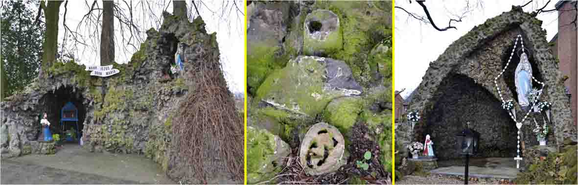 Silex (vuursteen) in Mariagrotten van Mariadorp en Banholt