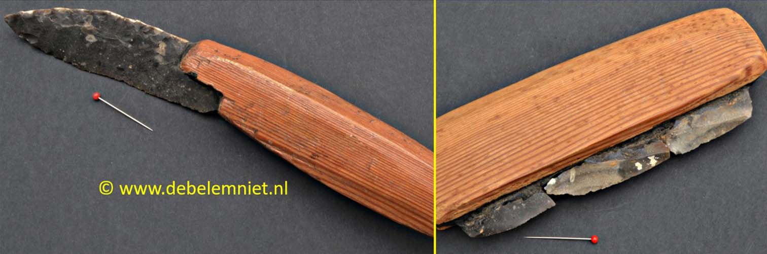 reconstructie ingesteeld vuurstenen mes
