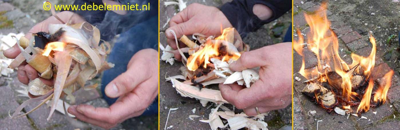 vuur maken vuursteen vuurslag
