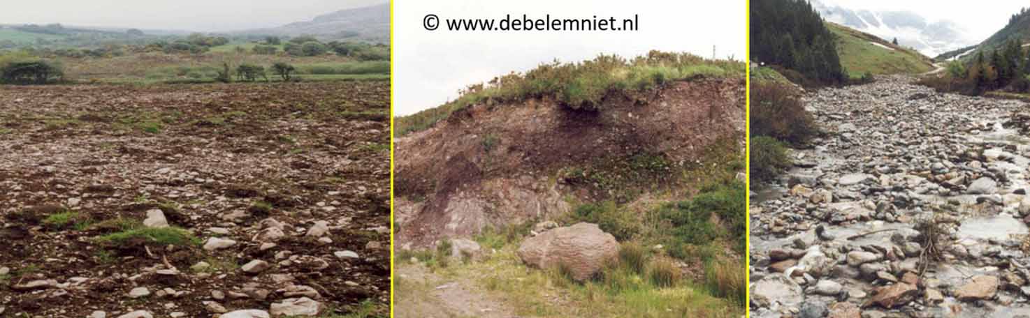 gletsjerafzettingen Weichselien gletsjer Mittelberg Alpen