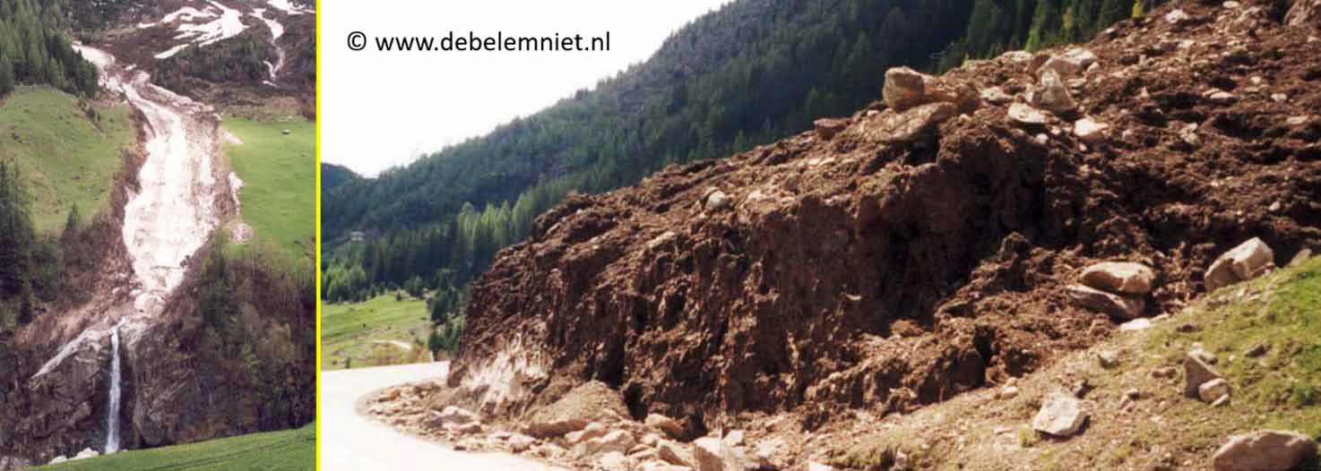 gletjsers Alpen erosie dalen