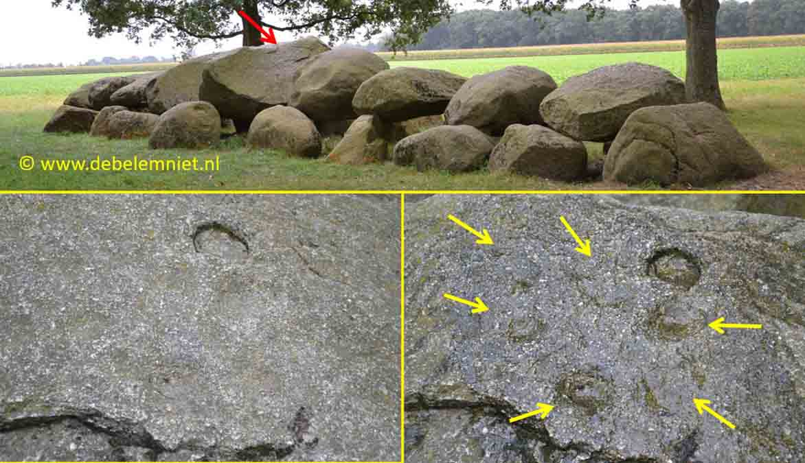 Näpfchenstein Näpfchen Balloo Drenthe