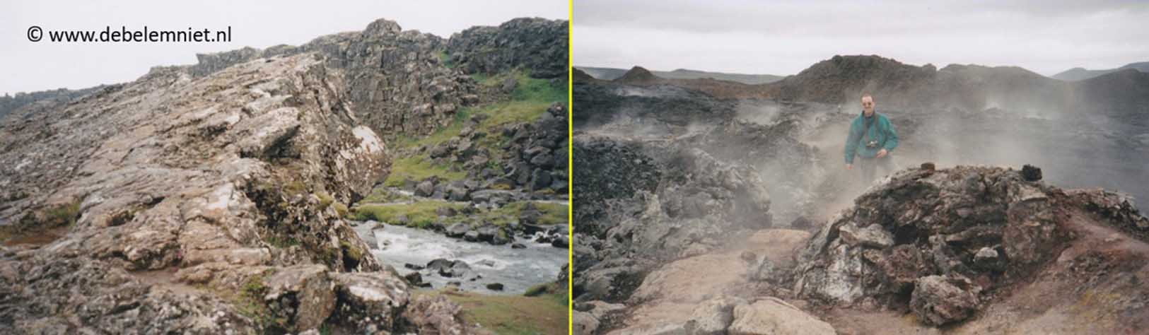 vulkanisme IJsland - tektonische platen - Middenatlantische Rug