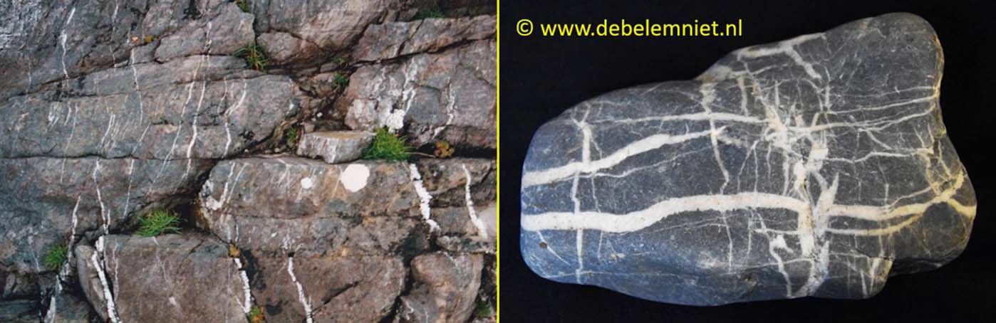 kwarts kwartsbanden kwartsopvulling zwerfstenen